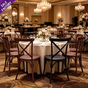 OEM Stacking Cross Back Wholesale Wedding and Event <b>Dining</b> Restaurants Cross Back <b>Chairs</b> for Outdoor - Product Image 1