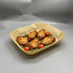 Papier sulfurisé multi-tailles pour friteuse à air, rond 16cm 20cm 23cm, en silicone, sur mesure, jetable, pour cuisson en friteuse à air - Product Image 5
