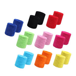 Buen colorido algodón Unisex deporte banda para el sudor muñequera Protector de muñeca correr Bádminton - Product Image 3