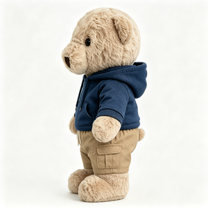 Orsacchiotto di Peluche Casual <span class=keywords><strong>con</strong></span> <span class=keywords><strong>Felpa</strong></span> <span class=keywords><strong>con</strong></span> Cappuccio, Giocattolo Morbido Personalizzato in Stile Casual - Product Image 6