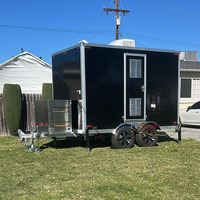Remorque de toilettes mobiles galvanisées robustes avec climatisation pour mariages en extérieur et chantiers aux États-Unis