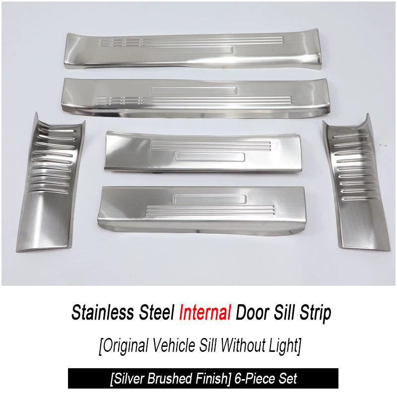 Non-illuminated Silver Brushed (6pcs)