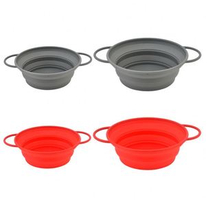 Passoire pliable en silicone avec poignées extensibles pour égoutter les fruits et légumes - Product Image 4