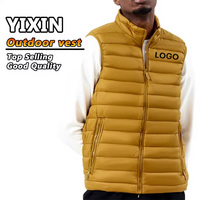 Fournisseur chinois, service OEM, vestes sans manches, vente chaude, coupe-vent, polyester, vêtements de pêche décontractés pour hommes