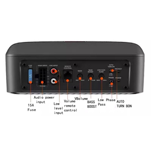 Subwoofer amplifié mono BASSPRO NANO 12V à bobine simple 6x8 pouces 80W RMS pour installation sous siège, compatible JBL BassPro LITE avec télécommande - Product Image 4