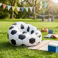 Canapé gonflable portable à thème sportif (football, basketball) pour jardin et fêtes en extérieur