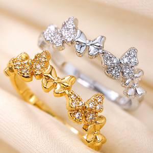 Anello a farfalla, accessorio di moda per l'uso quotidiano femminile - Product Image 3