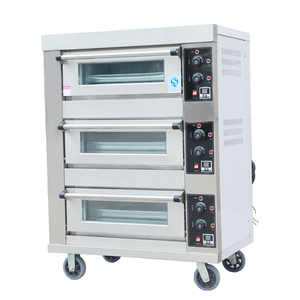 <span class=keywords><strong>Horno</strong></span> <span class=keywords><strong>de</strong></span> Panadería Comercial <span class=keywords><strong>de</strong></span> Acero Inoxidable <span class=keywords><strong>de</strong></span> <span class=keywords><strong>3</strong></span> <span class=keywords><strong>Bandejas</strong></span> para Pan, Pasteles y Pizza, con Temperatura Máxima <span class=keywords><strong>de</strong></span> 300°C, 900W, 380V, Marca Shenglang - Product Image 2