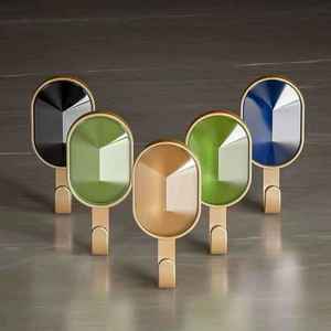 Crochets muraux puissants <span class=keywords><strong>sans</strong></span> adhésif pour cuisine et salle de bain, supportant le poids, <span class=keywords><strong>sans</strong></span> <span class=keywords><strong>trace</strong></span> derrière la porte, crochets adhésifs <span class=keywords><strong>sans</strong></span> perçage - Product Image 3