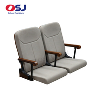 Chaises télescopiques électriques OSJ, sièges de stade rétractables, sièges d'auditorium pliants automatiques