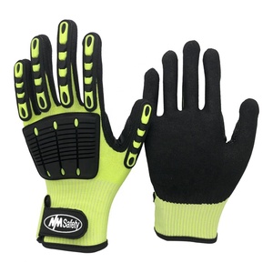 NMsafety Guantes antiimpacto ANSI Cut A5 Sandy Nitrile Guantes mecánicos TPR Guantes de seguridad para la construcción - Product Image 4
