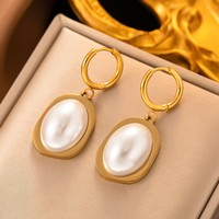 Boucles d'oreilles clous plaquées or Gaovo Niche Premium, style influenceur viral, pour femmes, en acier titane résistant au ternissement, bijoux de mode