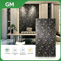 Panneau mural en PVC marbré avec revêtement UV, durable et élégant, imperméable, revêtement mural en PVC, panneau en plastique