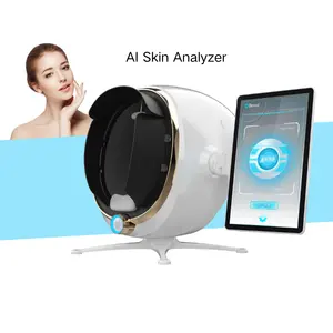 Nieuwe Aankomst 3d Ai Face Skin Diagnostics Analyzer Gezichtstester Scanner Magische Gezichtsspiegel Gezichtshuid Analyzer Machine