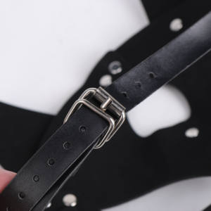 <span class=keywords><strong>Masque</strong></span> pour les yeux en cuir noir pour jeux de rôle SM, <span class=keywords><strong>masque</strong></span> facial pour fête - Product Image 5