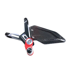 DANCARO Fiber De Carbone Modification Moto Repose-pieds En Aluminium CNC Augmenter Pied Repose-pieds Pour <span class=keywords><strong>BMW</strong></span> S100RR 19-22 Carbone Accessoires - Product Image 3