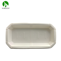 YN Tray Serie -5CB Witte Kaart met Houtnerfpatroon Biologisch afbreekbaar Recycleerbaar Kraftpapier voor Voedselverpakkingen