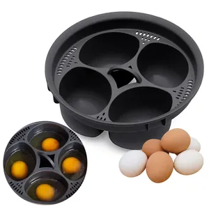 4-in-1 Eier-Poacher-Kocher Dampfgarer-Form für Thermomix <span class=keywords><strong>TM5</strong></span> TM6 TM31 Küchen-Backform Kochwerkzeug Kochtopf Eierform - Product Image 1