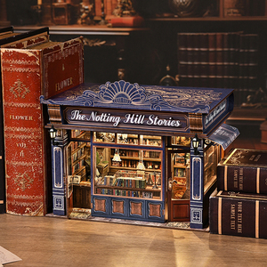 Kit Fai-da-Te <span class=keywords><strong>di</strong></span> Lusso per Libreria Notting Hill, Miniatura con Luce LED, Decorazione per la Casa, Regalo <span class=keywords><strong>di</strong></span> Natale/Compleanno - Product Image 5