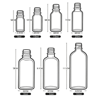 Botol Semprot Pompa Kaca Hitam Matte 5ml 10ml 15ml 20ml 30ml 50ml 100ml Langsung dari Pabrik, Kosong untuk Lotion, Toner, Parfum, Perawatan Kulit