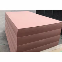 Panneaux de bois flexibles en MDF avec placage HPL ignifuge à âme rose pour meubles de cuisine et de salle de bain, sans formaldéhyde E0