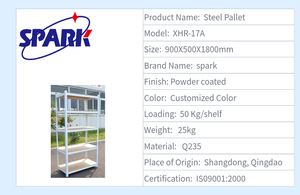 Étagères industrielles robustes à 5 couches en usine Étagères de garage/entrepôt résistantes à la corrosion Étagères empilables moyennes - Product Image 2