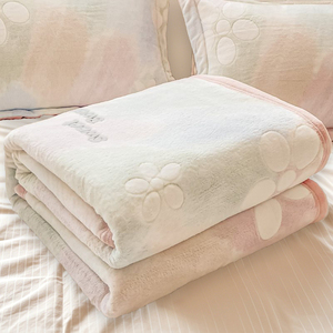 Mềm Fluffy flannel sofa chăn với mô hình trang trí cho tất cả các mùa, bé lông cừu flannel chăn - Product Image 5