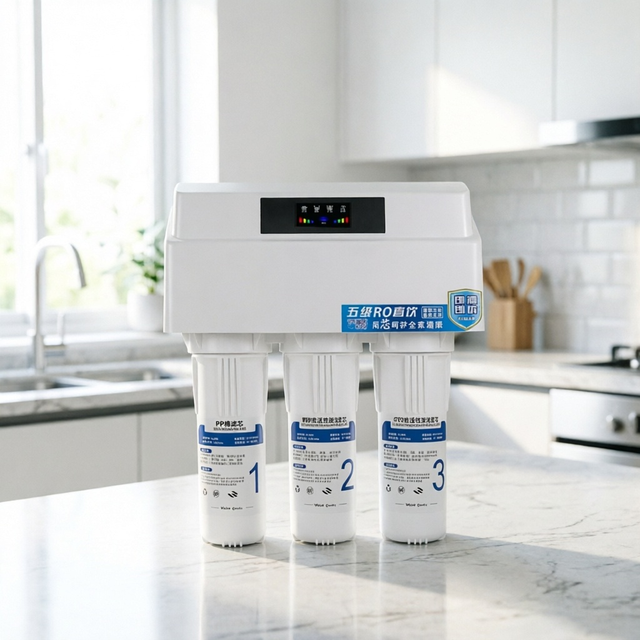 RO Water Purifier System 3-Stage Filter Large Capacity (>10L) 5-inch Touchscreen LED Display High Flow Direct Drinking Water