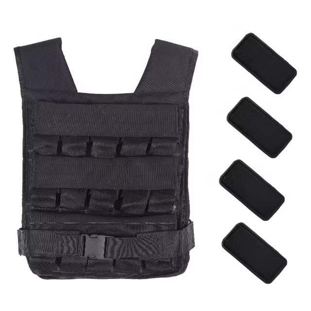 Noir - gilet lesté 25kg