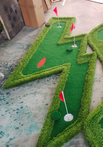 מפעל מיני גולף מגרש דשא מלאכותי לשים מחצלת ירוק עבור תרגול גולף - Product Image 3