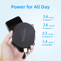 10000mAh IPX6 étanche banque d'énergie solaire Mini LED lumière d'urgence téléphone portable Charr pour une utilisation en extérieur