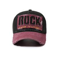 Nueva Gorra de Béisbol de Algodón de Alta Calidad, Estilo Vintage, Deportiva, Casual, para Exteriores, con Bordado de la Letra ROCK