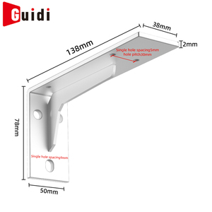 Soportes de Acero Laminado en Frío para Estantes, Montaje en Pared, Ocultos, Resistentes, Industriales, Rústicos, para Estantes Flotantes - Product Image 2