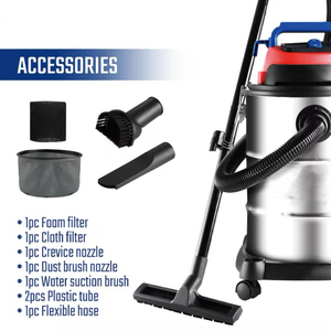 <span class=keywords><strong>Aspirateur</strong></span> HEPA humide/sec OEM 0,9 L <span class=keywords><strong>avec</strong></span> réservoir métallique, roues pivotantes, design portable pour voiture et usage domestique - Product Image 5