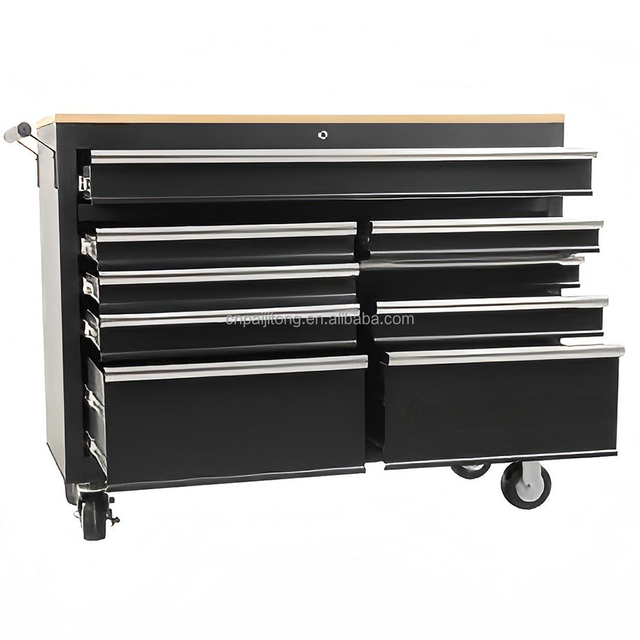 Black Tool Chest Modular Tool Boxes with Wheels Tool Cabinet System Garage Cabinets Storage Modular