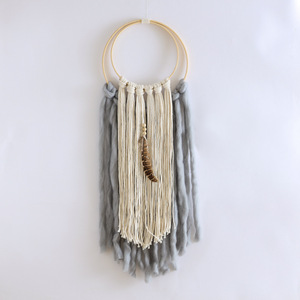 <span class=keywords><strong>Attrape</strong></span>-rêves en plumes de style ange, 20x55cm, 3 couleurs, artisanat populaire fait à la main, kit d'<span class=keywords><strong>attrape</strong></span>-rêves - Product Image 2