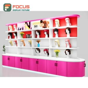 Estante de exhibición de pelucas montado en la pared, estantería de varios niveles que ahorra espacio, unidad vertical para exhibición de pelucas en tiendas. - Product Image 2