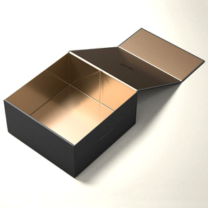 Good Quality Fancy Pink Luxury Clothing Cardboard Shipping Gift Packaging Boxes Black Magnetic Closure Box - Product Image 1