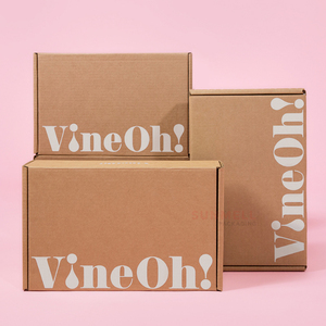 Hộp Giấy Kraft Vận Chuyển Bưu Phẩm Hộp Thư Vận Chuyển Thân Thiện Với Môi Trường Tùy Chỉnh Để Đóng Gói Rượu Vang - Product Image 2