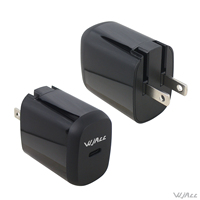 Chargeur mural pliable WJACC homologué ETL 20W avec mode PD Type-C pour appareils intelligents