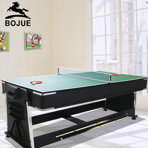 Bán buôn hiện đại 7ft 4-in-1 trò chơi bảng hot-bán thiết bị thể thao trong nhà hồ bơi không khí Hockey PING-PONG <span class=keywords><strong>Snooker</strong></span> MDF Slate - Product Image 3
