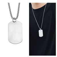 Collier à pendentif en acier inoxydable pour hommes Chaînes en or à la mode bon marché pour anniversaires élégants