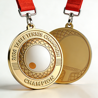 Medallas Deportivas 3D Personalizadas con Logotipo Grabado en Metal, Medallas Antiguas de Tenis de Mesa, Bádminton, Fútbol