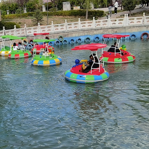 Bateau tamponneur 2 places facile à utiliser avec auvent <span class=keywords><strong>et</strong></span> support en acier inoxydable, idéal pour les sorties familiales <span class=keywords><strong>et</strong></span> les activités de <span class=keywords><strong>parc</strong></span> aquatique - Product Image 5