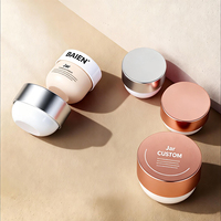 Lot de pots cosmétiques en plastique double paroi, colorés, personnalisables, pour crème corporelle, 250 ml, 300 ml, 500 ml