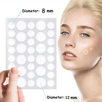 Meilleur et vente chaude 12mm 8mm hydrocolloïde avec autocollant de patch d'acné d'huile pour l'élimination de l'acné