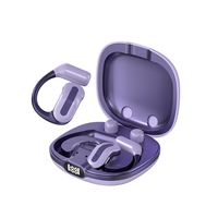 Earbud TWS OWS02 Grosir, Desain Open Ear, Baterai Magnetik Dapat Ditukar, Stereo HiFi, Headphone Olahraga, Logo Kustom OEM