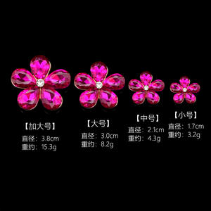 Cristal brillant métal fleur poire goutte alliage strass pour bricolage vêtements chaussures accessoires voiture <span class=keywords><strong>sortie</strong></span> accessoires bâton <span class=keywords><strong>diamant</strong></span> - Product Image 4