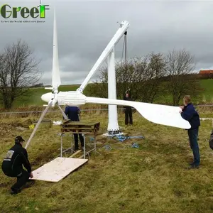 簡単設置高効率5kw水平風力タービンマグネット価格表風車発電機5KW