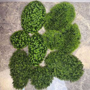 Blocs de gazon synthétique en plastique, boules de gazon, feuilles de Milan, gazon moelleux, décoration murale végétale intérieure, plantes artificielles - Product Image 1